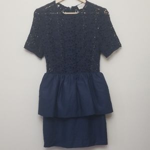 Keepsake The Label Navy Lace Dress Medium
